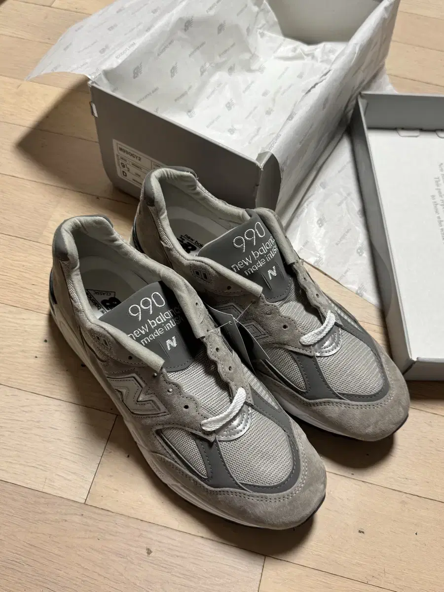 뉴발란스 990v2 Made in USA 그레이 275 새상품